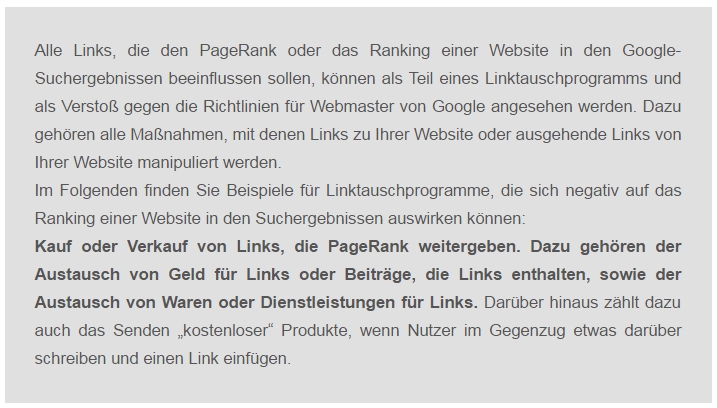 Zitat Google NoFollow