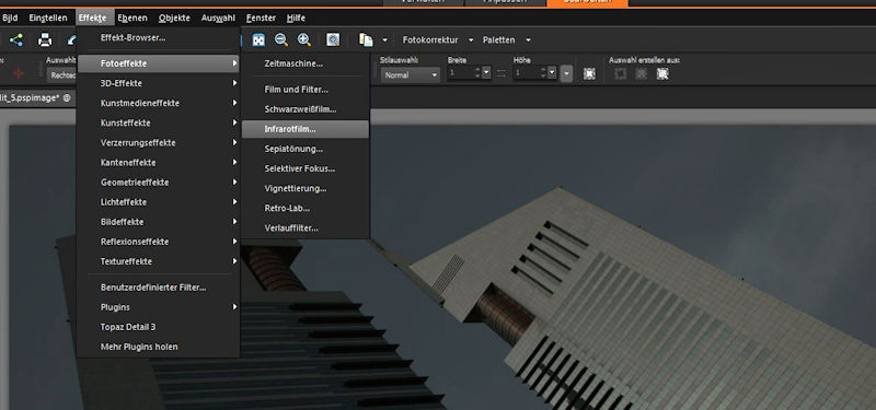 Fotobearbeitung SW Architekturfotografie