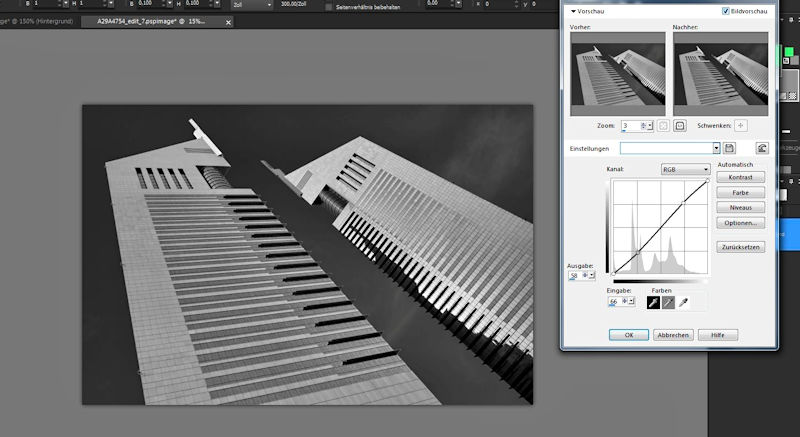 Fototipps SW Architekturfoto nachbearbeiten