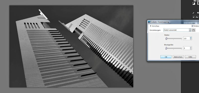 Fototipps SW Architekturfoto nachbearbeiten