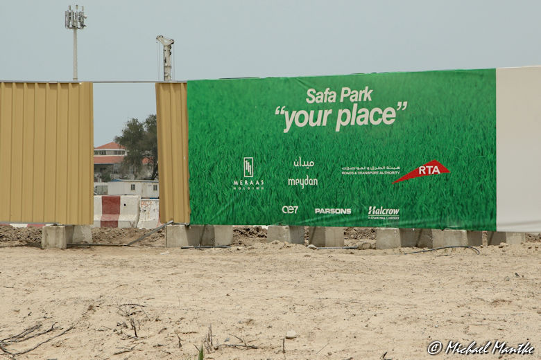 Safa Park Dubai Baustelle