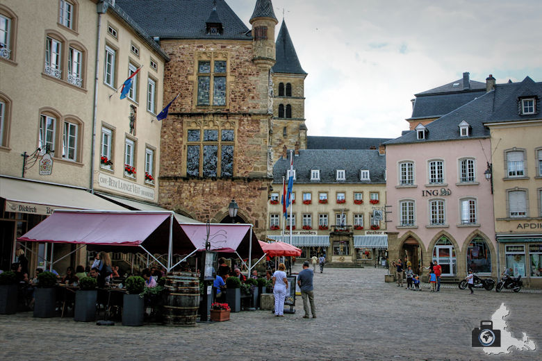 Marktplatz in Echternach, Luxemburg
