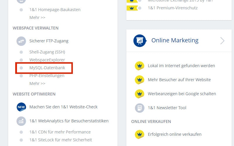mysql-datenbank-anlegen-1und1-control-center
