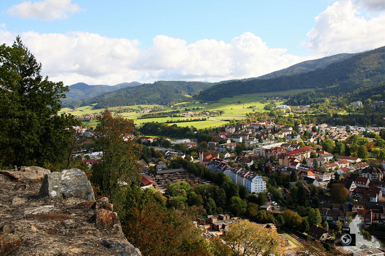 Ausblick von der Kastelburg in Waldkirch