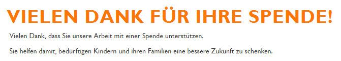 Spende World Vision