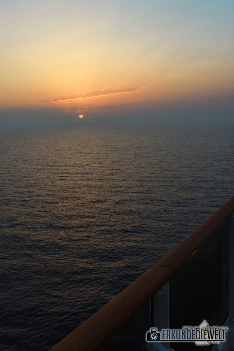 Mittelmeer Kreuzfahrt - Sonnenaufgang
