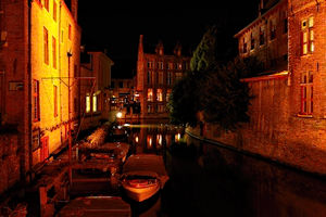 FotoJuwel - Gracht bei Nacht