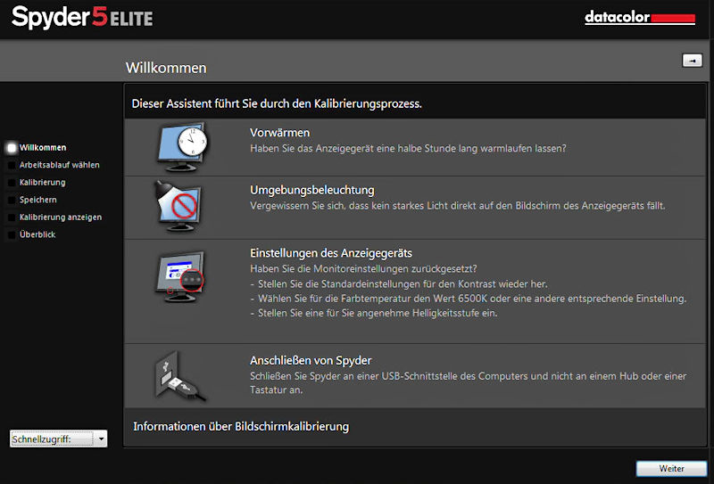 Monitor Kalibrierung mit dem Spyder 5 Elite