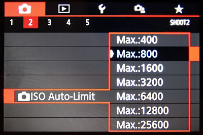AUTO-ISO Limit einstellen im Canon Menü