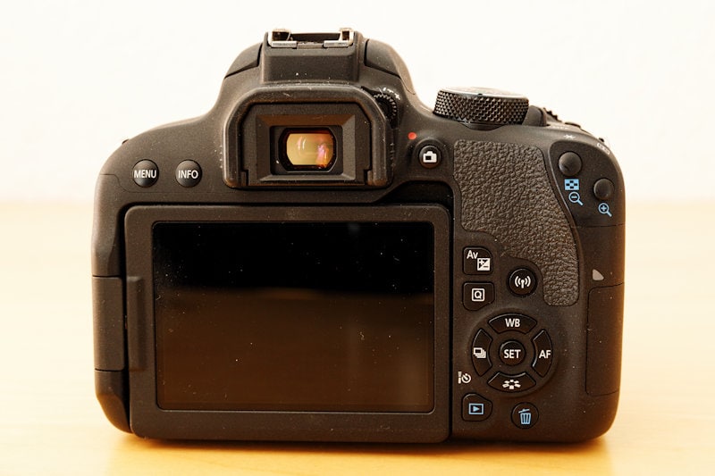 Canon EOS 800D - Rückseite