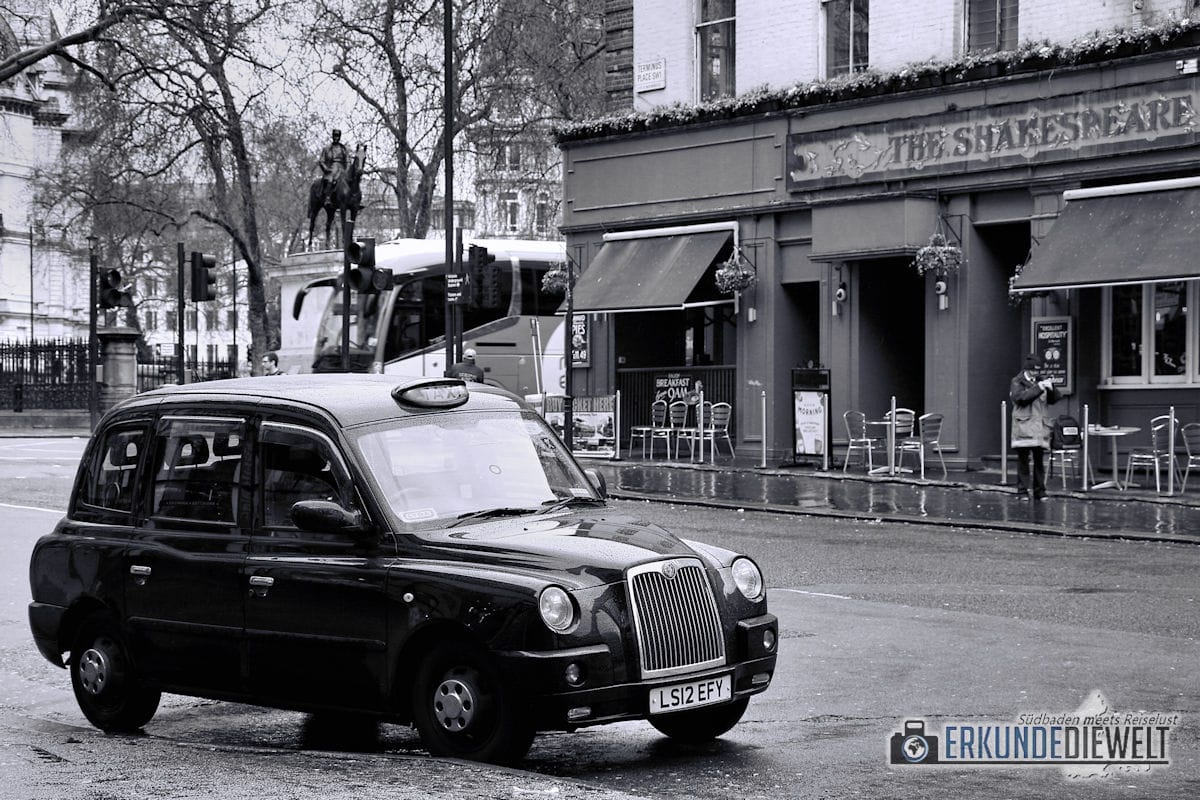 Taxi, London, Großbritannien