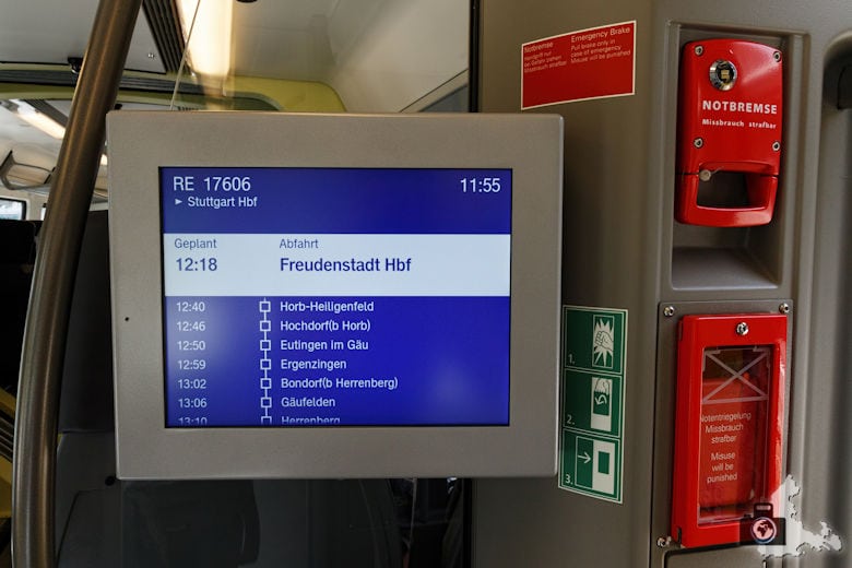 bwegt Zug - Anzeigetafel