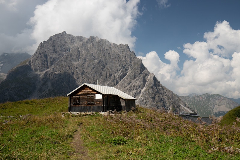 Kreative Bildbearbeitung Folge 1 - Fotobearbeitung Österreich Berghütte - Originalbild