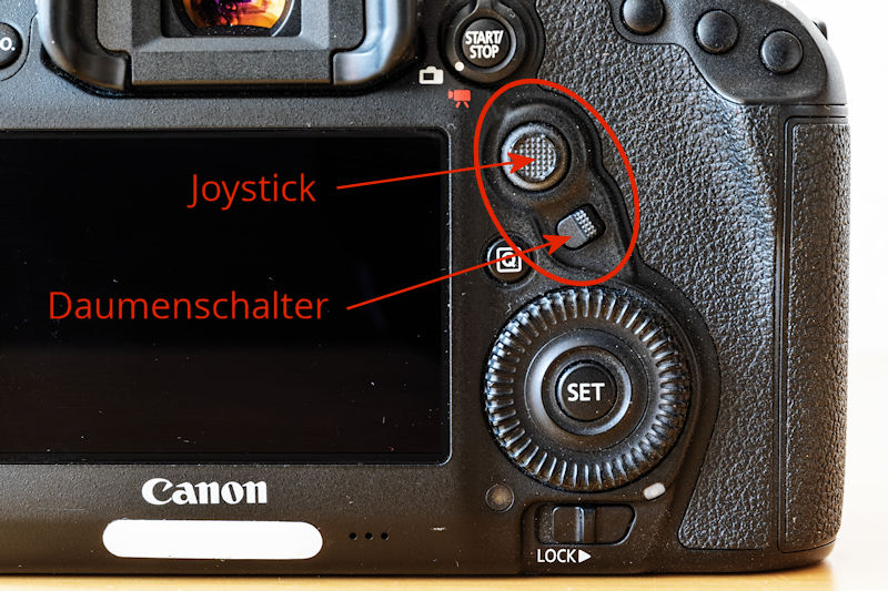 Canon EOS 5D Mark IV - Daumenschalter
