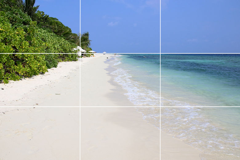 Goldener Schnitt - Beispiel - Landschaft Malediven