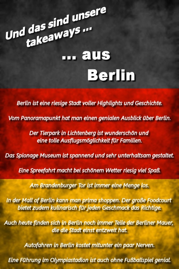 Takeaways Berlin