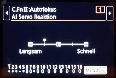 Tipps und Einstellungen Canon 6D Mark II - Custom Functions