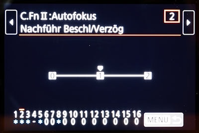 Tipps und Einstellungen Canon 6D Mark II - Custom Functions