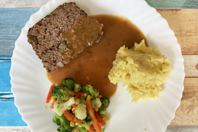 Hackbraten & Kartoffelstampf