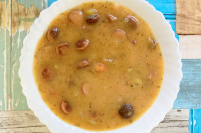 Kartoffelsuppe mit Würstchen