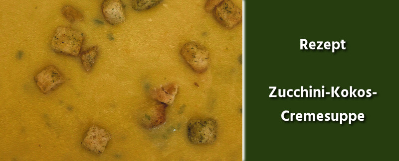 Rezept - Zucchini-Kokos-Cremesuppe