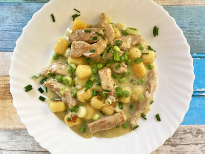 Rezept - Italienische Küche - Gnocchi-Schnitzel-Pfanne