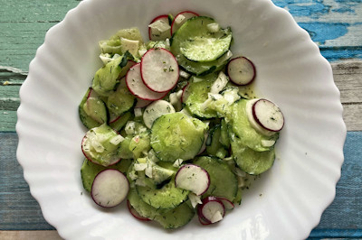 Deutsche Küche – Gurken-Radieschen-Salat