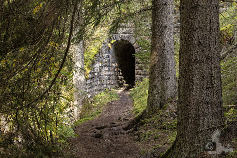 Schwarzwälder Genießerpfad - Viadukt- und Schluchtentour im Herbst - Unterführung
