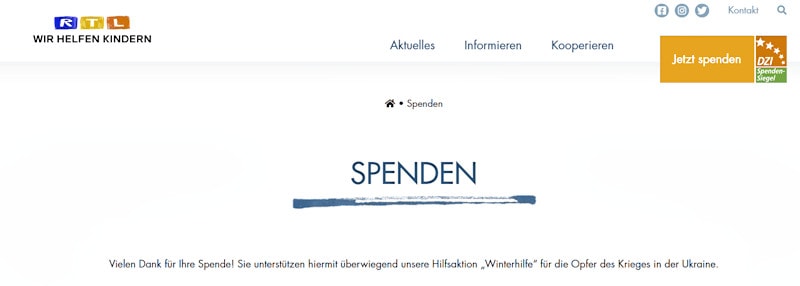Jahresrückblick 2022 - Spenden