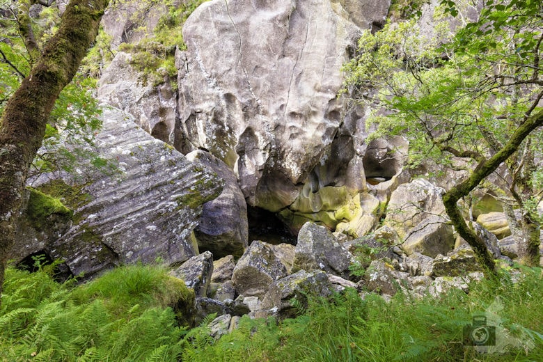 Steall Falls Wanderung, Glen Nevis, Schottland