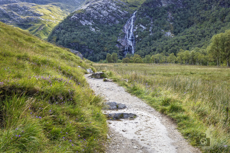 Steall Falls Wanderung, Glen Nevis, Schottland