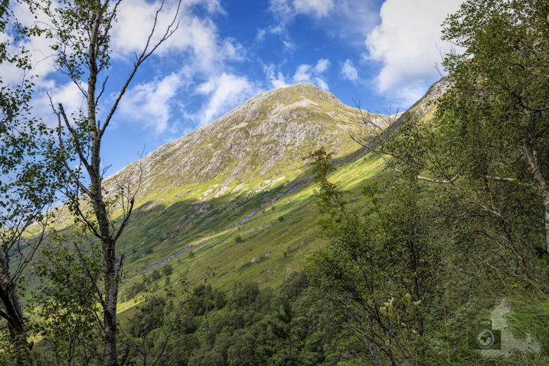 Steall Falls Wanderung, Glen Nevis, Schottland