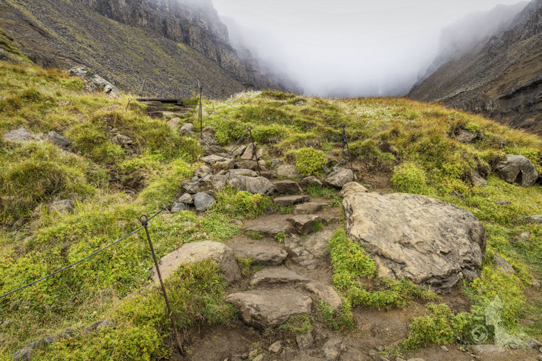Hengifoss Wanderung, Island