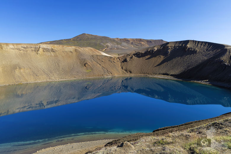 Vulkansee Víti, Krafla, Island