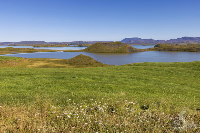 Pseudokrater Skútustaðagígar, Mývatn, Island