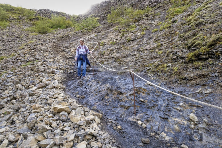 Glymur Wasserfall Wanderung