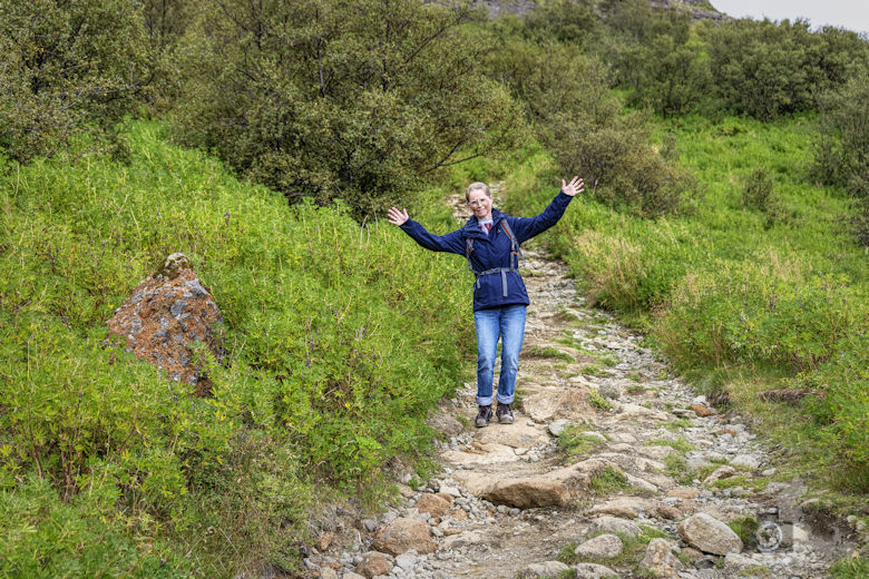 Glymur Wasserfall Wanderung - Susanne