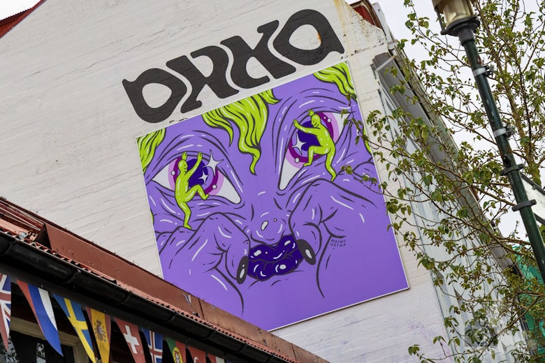 Street-Art & Graffitis in Reykjavik, Island