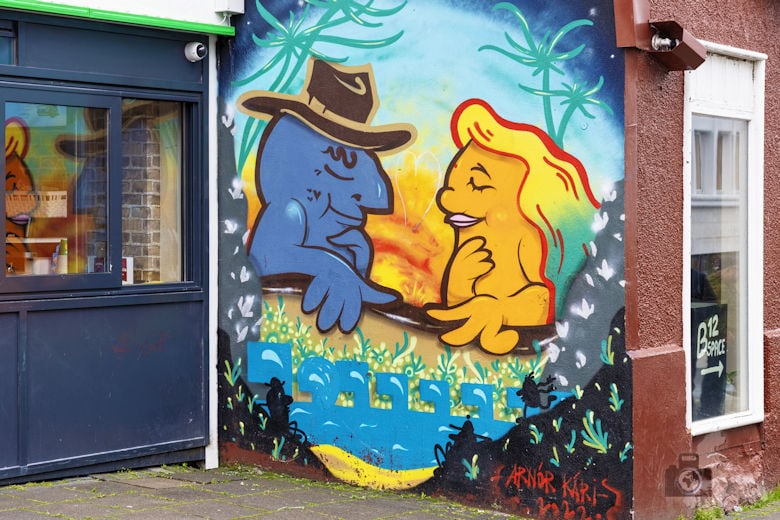 Street-Art & Graffitis in Reykjavik, Island