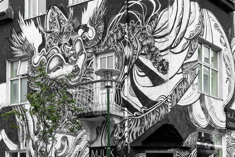 Street-Art & Graffitis in Reykjavik, Island