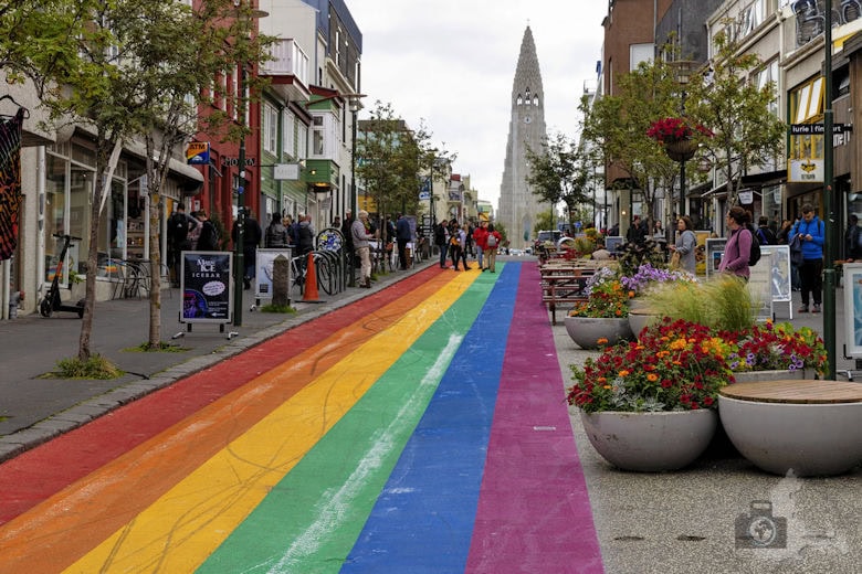 Sehenswürdigkeiten in Reykjavik - Regenbogen-Straße