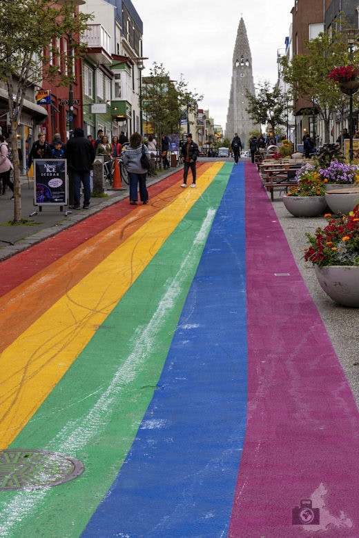 Sehenswürdigkeiten in Reykjavik - Regenbogen-Straße
