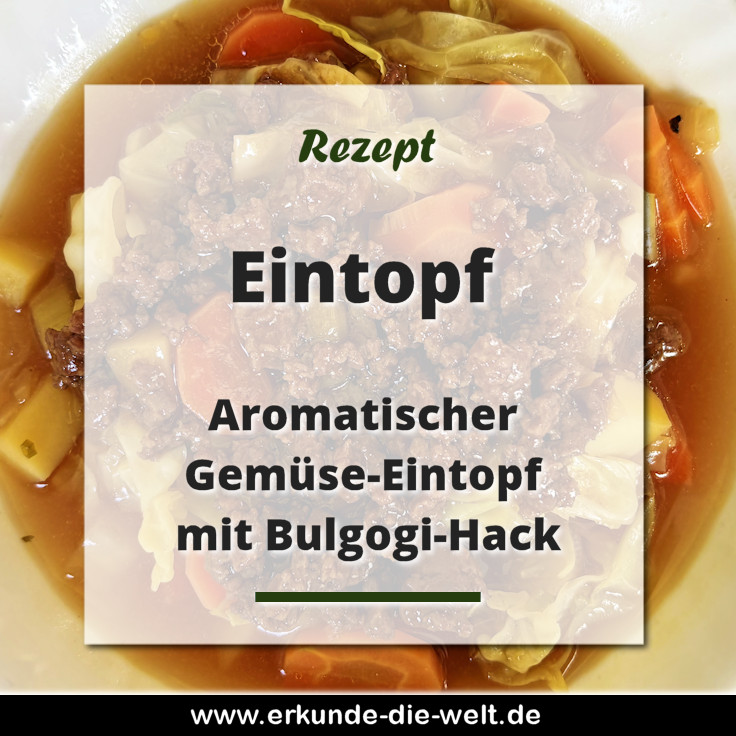 Aromatischer Gemüse-Eintopf mit Bulgogi-Hack Rezept