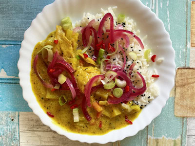 Veganes jamaikanisches Curry Rezept