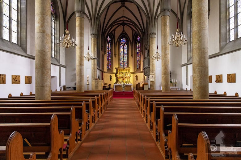 Kathedrale St. Florin, Innenstadt Vaduz, Liechtenstein
