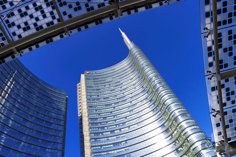 Piazza Gae Aulenti, Mailand, Italien