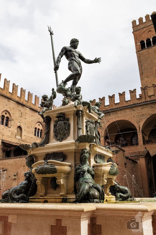 Neptunbrunnen am Piazzo Maggiore in Bologna