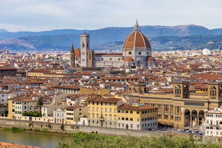 Aussicht vom Piazzale Michelangelo über Florenz