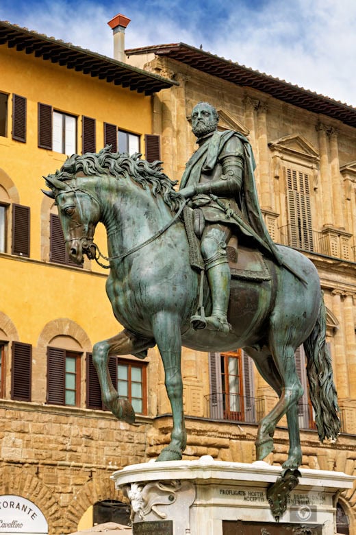 Reiterstatue, Florenz, Italien